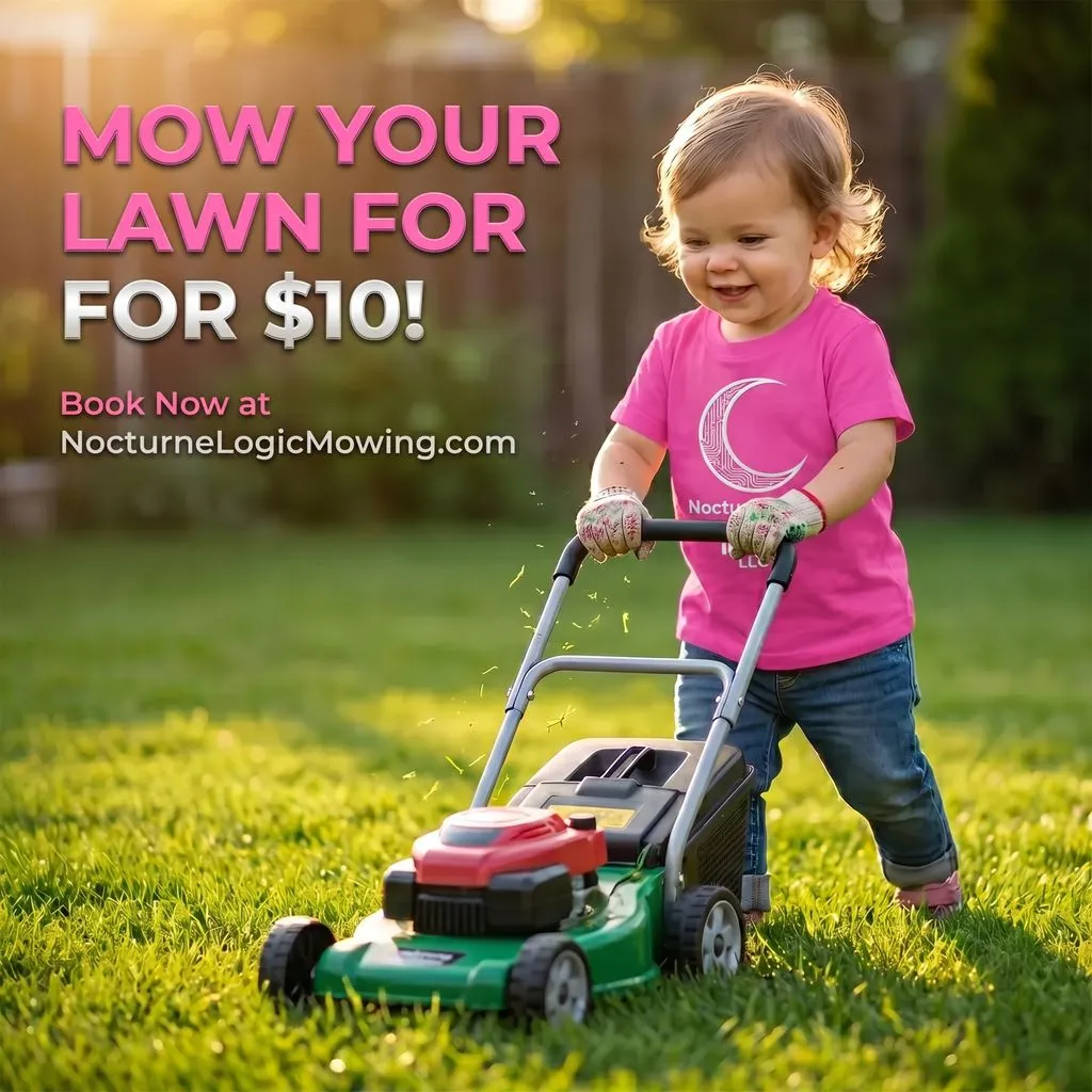 Kid's Lawn Mowing Service
