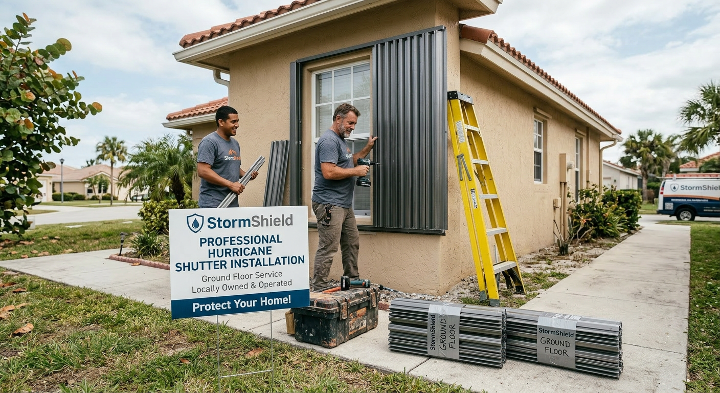 Shutter Installation, Ground Floor